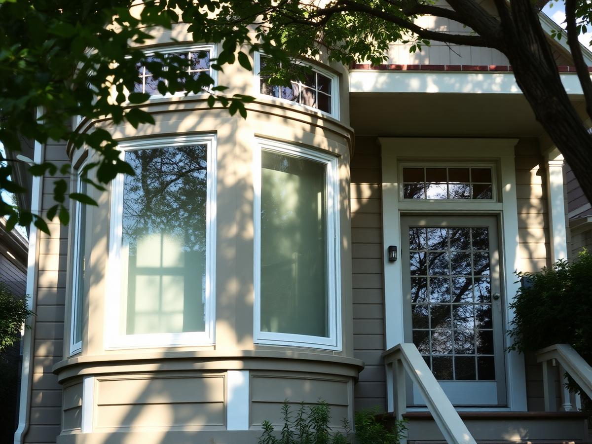Historic craftsman home with restored windows